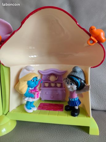 Maison et Schtroumpfs vintage - Grenier d'enfance