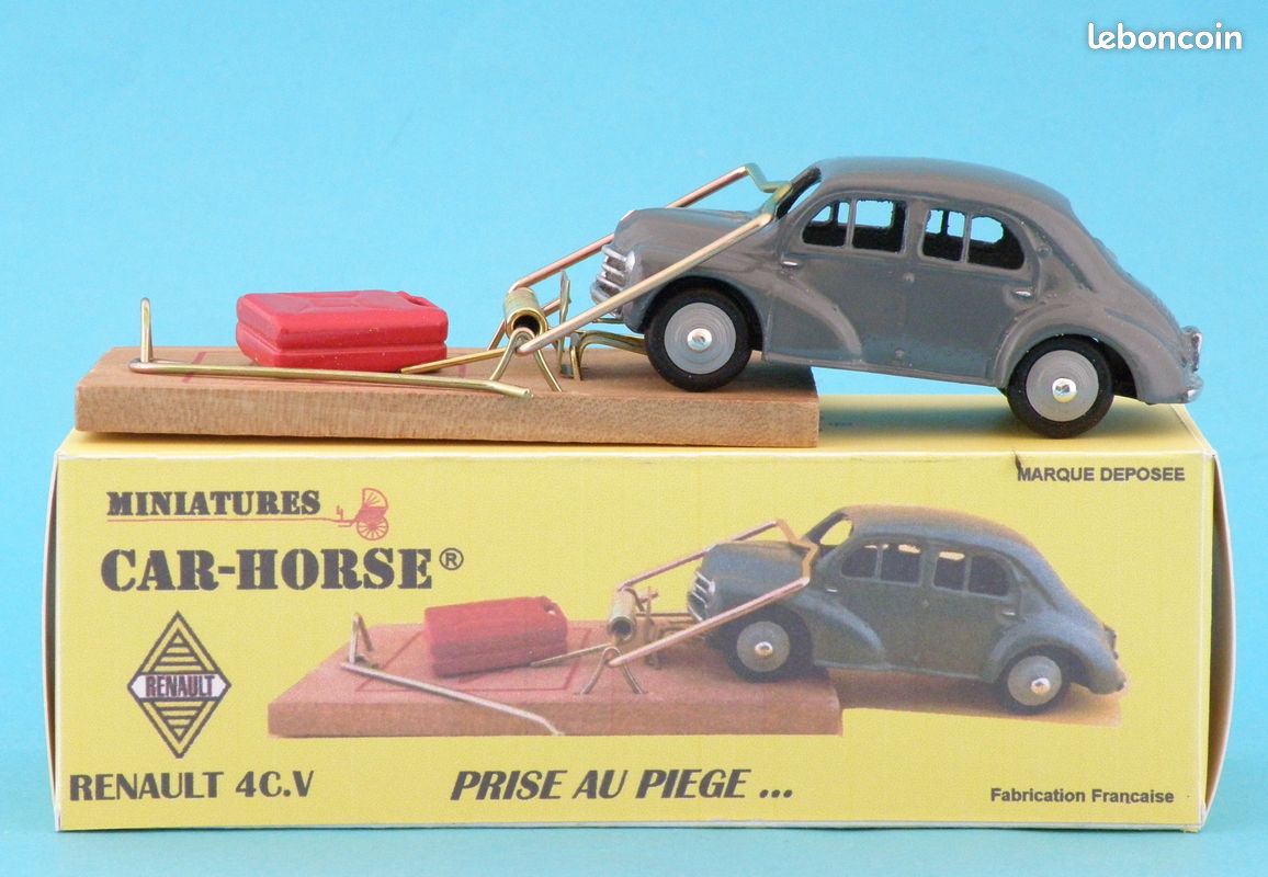 Ref 20 Car-Horse Renault 4cv 4 cv alpine A106 gendarmerie style JRD Dinky Cij ancien stock sthubert92 - Collection