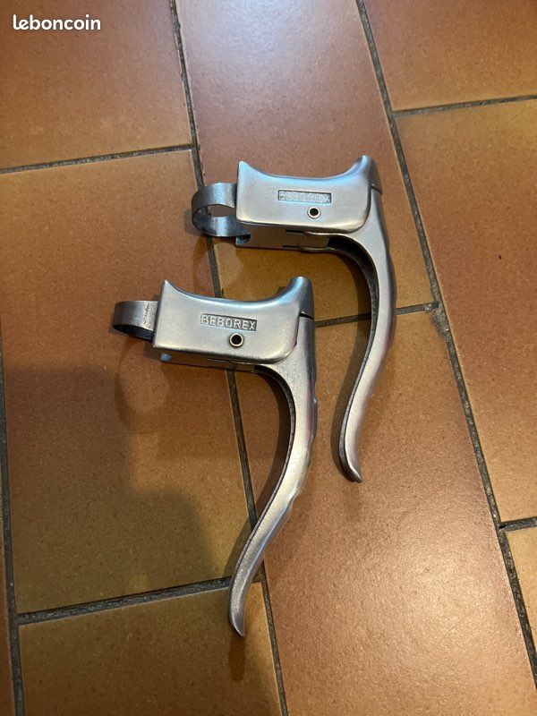 POIGNEES DE FREIN VELO ANCIEN RANDONNEUSE ALU VINTAGE BICYCLE