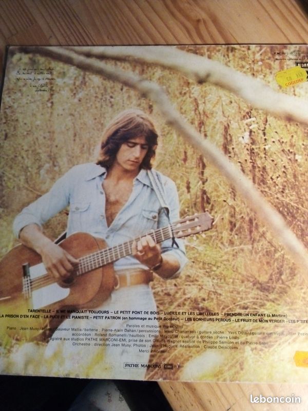 Disque 33t vinyl yves duteil tarentelle (image 3)