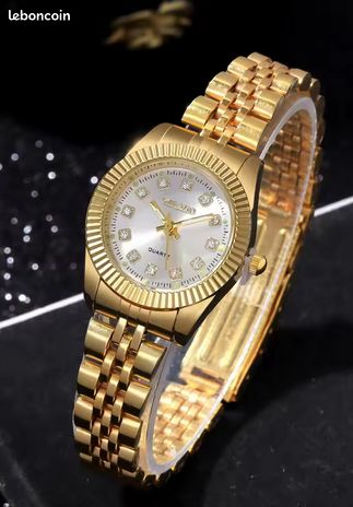 Montre Femme Réglable Bracelet Maille Or - Marque A New Day - Neuf Avec Boîte