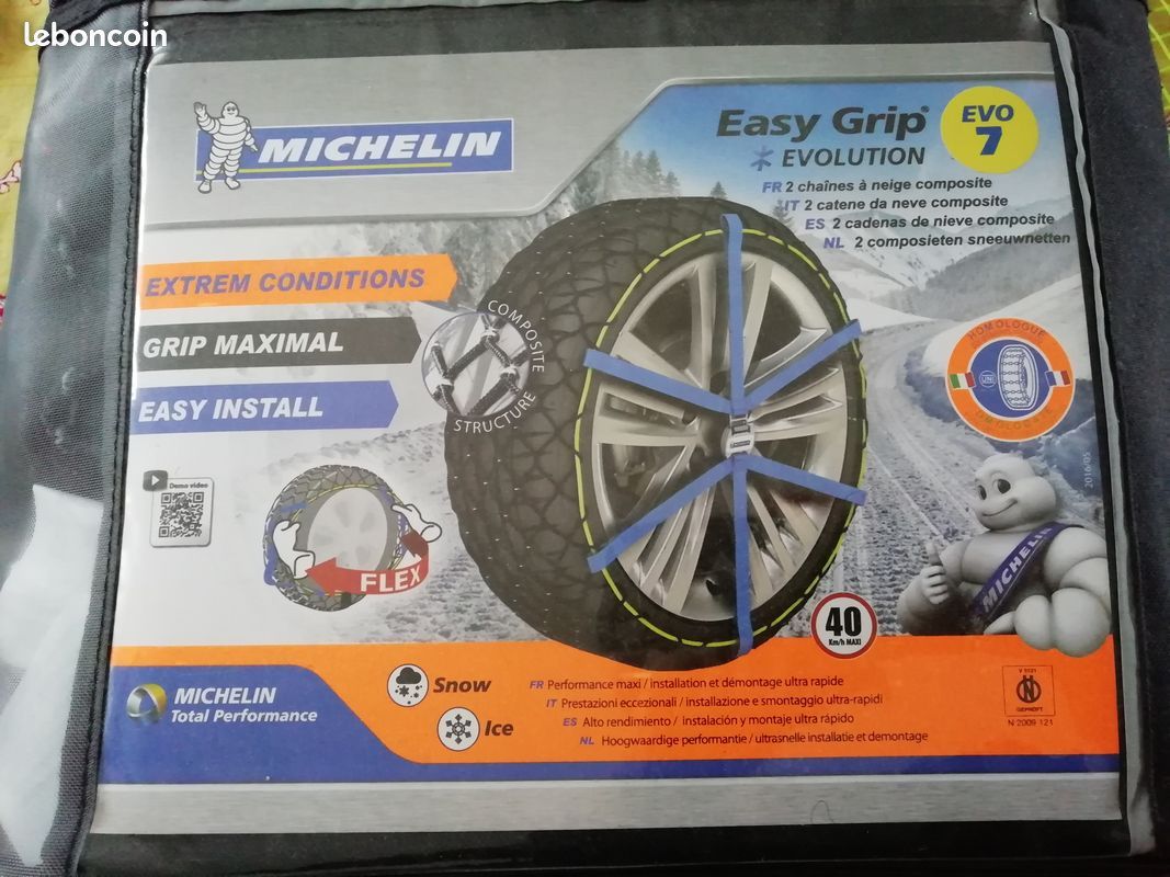 Michelin 008307 Easy Grip Evolution Chaîne à Neige Composite, EVO 7 :  : Auto et Moto