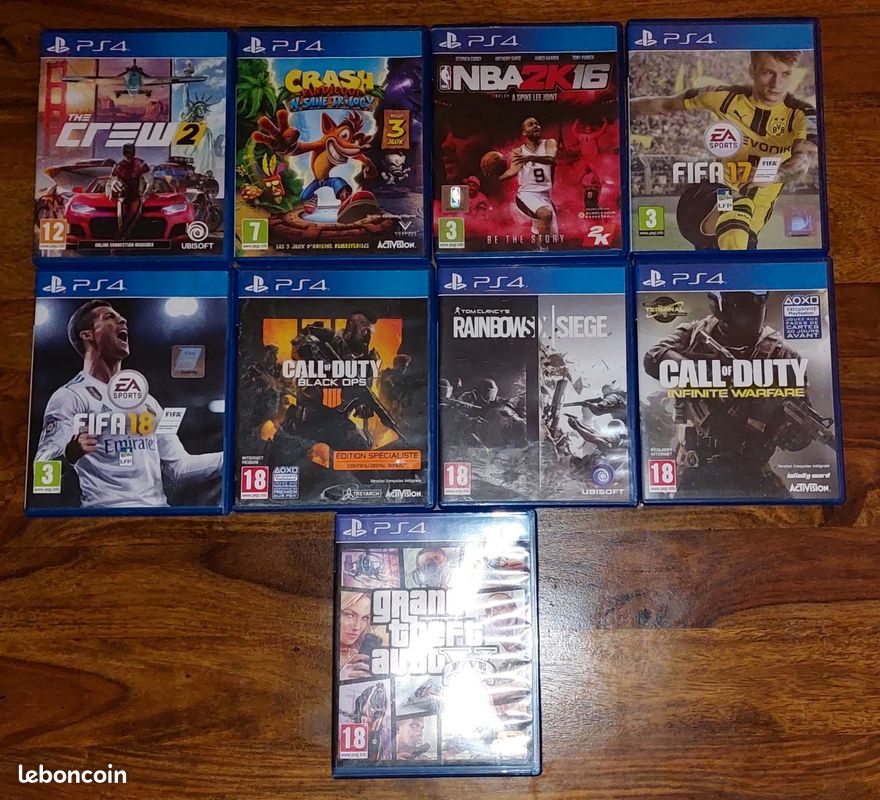 Lot De 32 Jeux PS4 – Comme Neuf – Collection Variée