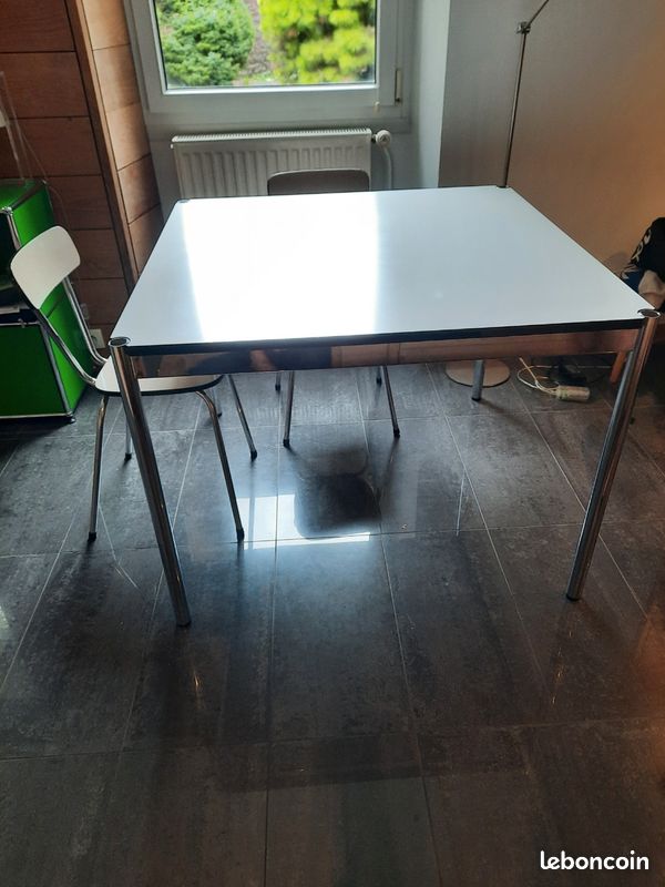 Table USM Haller blanche 100 × 100 (image 1)