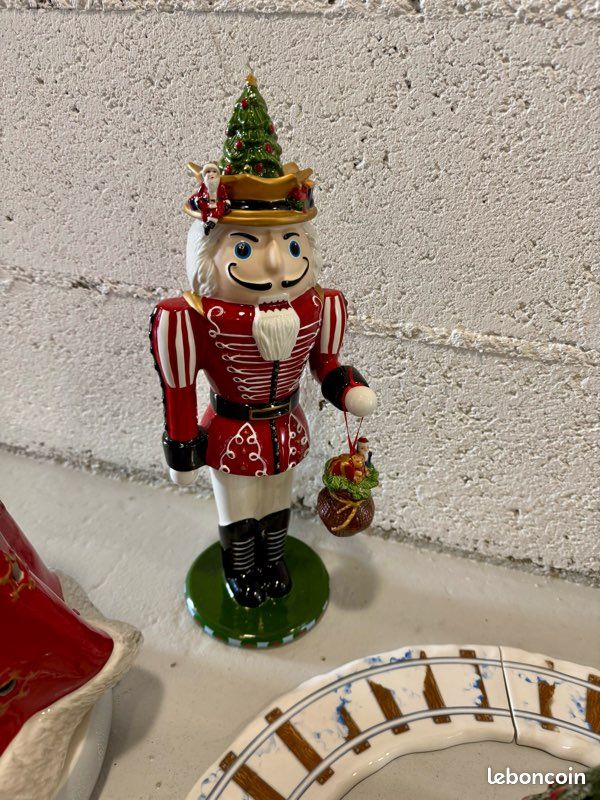 Décoration De Noël Villeroy & Boch – Casse-noisette En Porcelaine – 7 Cm – Ornement Pour Sapin – Cadeau De Noël