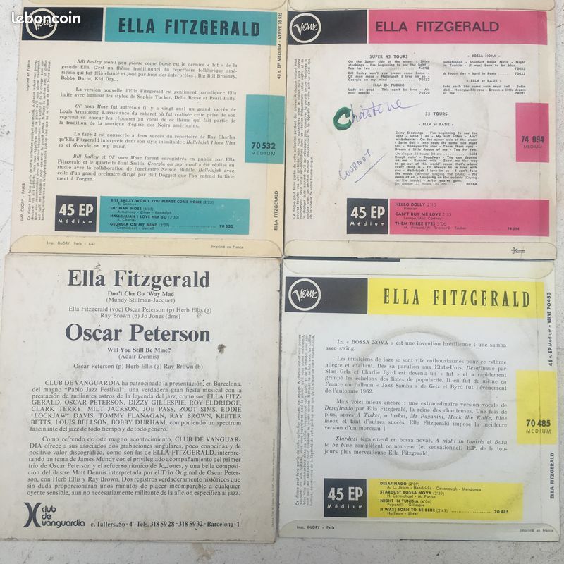 Lot de 4 45 tours Ella Fitzgerald (image 3)