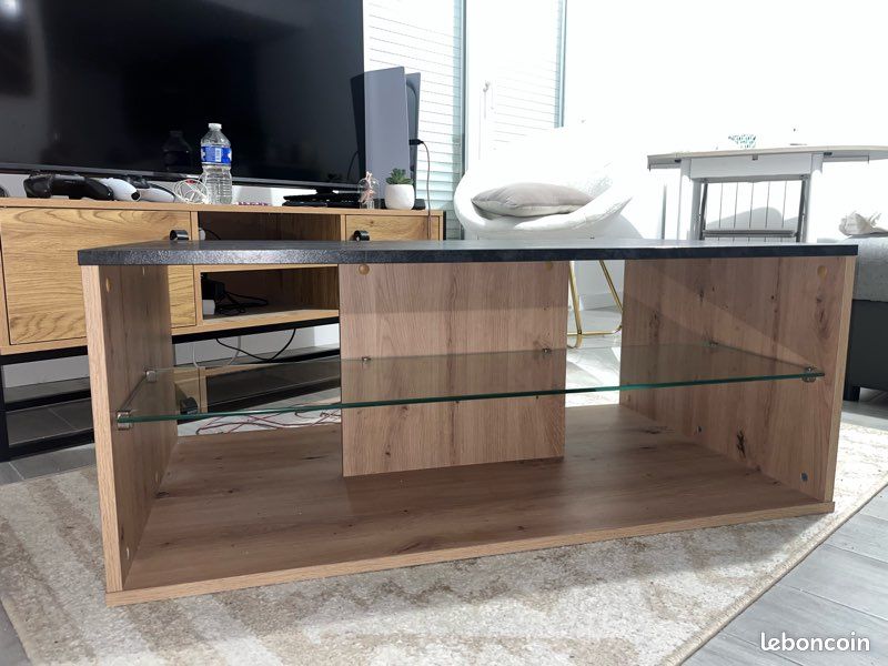 Table basses bois/ verre (image 4)