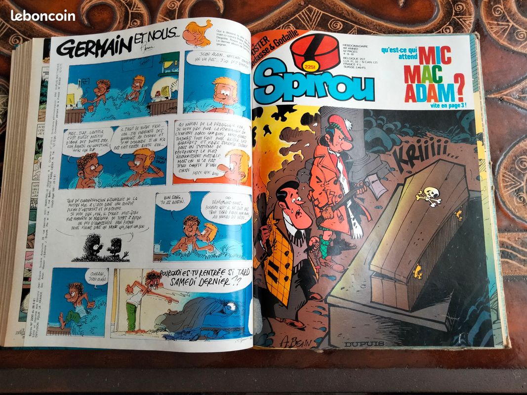 Reliure Album Spirou n° 161 de 1981 bte 20 (image 9)