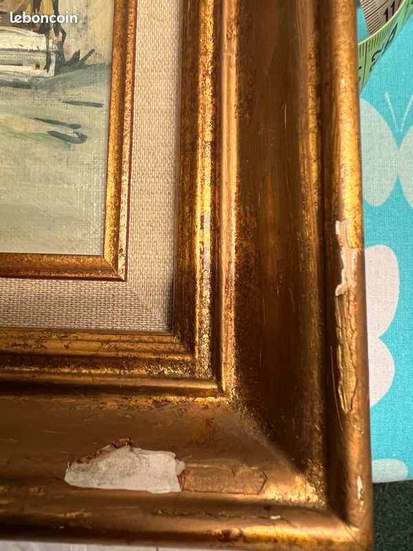 Peinture sur toile signée Marc Ecole française du XXe siècle (image 10)