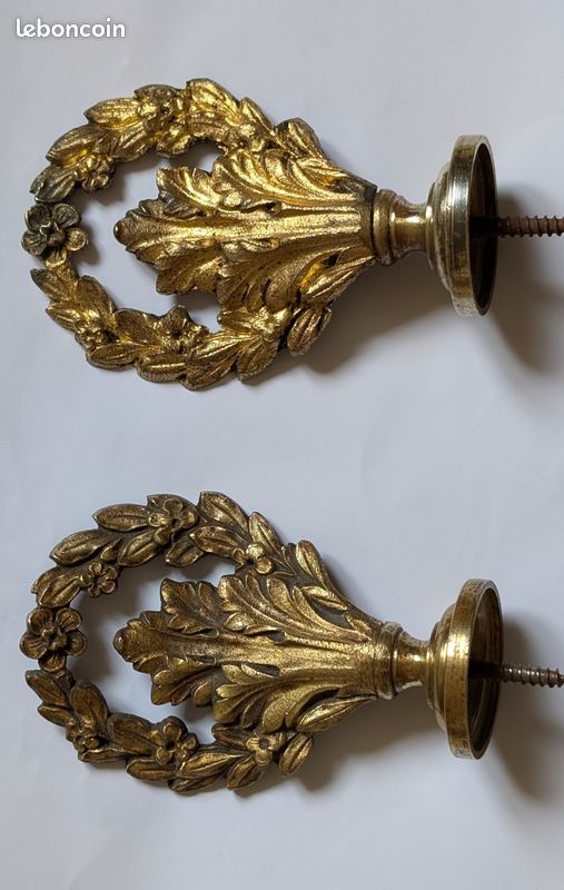 Tringle & embout haut de gamme : barre à rideau en bronze, etain