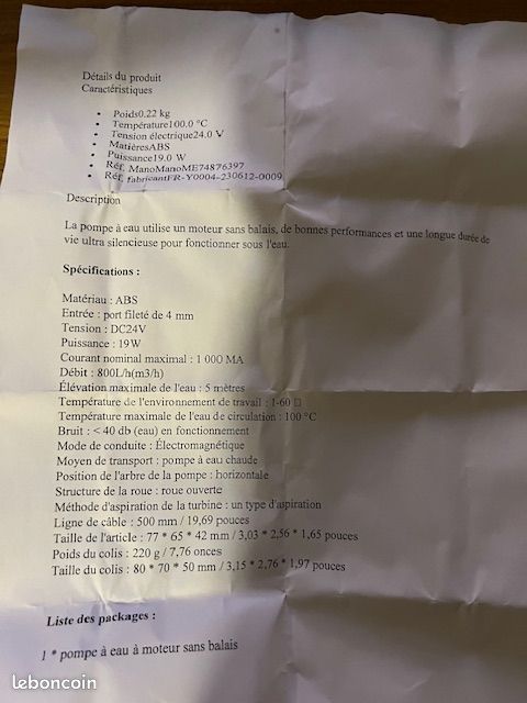 Petit moteur turbine pour filtre ou autres accessoires (image 5)
