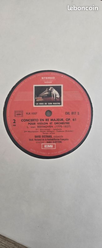 Disque vinyle 33 tours - Beethoven (image 1)