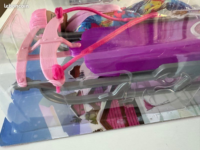 Poupée Barbie métisse et Sa Luge au ski neuf (image 3)