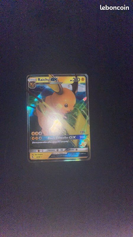 Cartes Pokémon raichou gx très bon état (image 1)