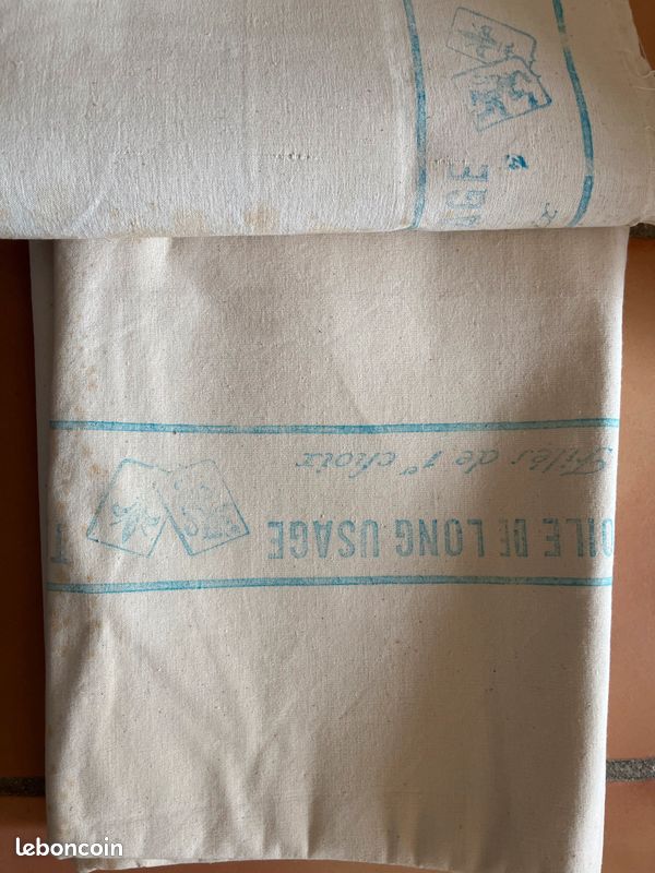 2 coupons de toile ancienne neufs (image 5)