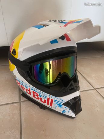 Casque cross red bull taille M Équipement moto