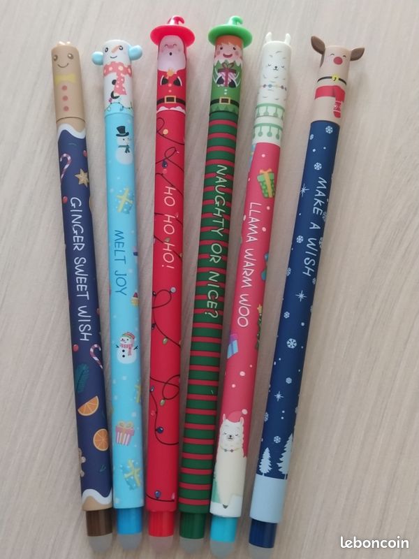 Lot 6 stylos effaçables édition Noël Neufs (image 7)
