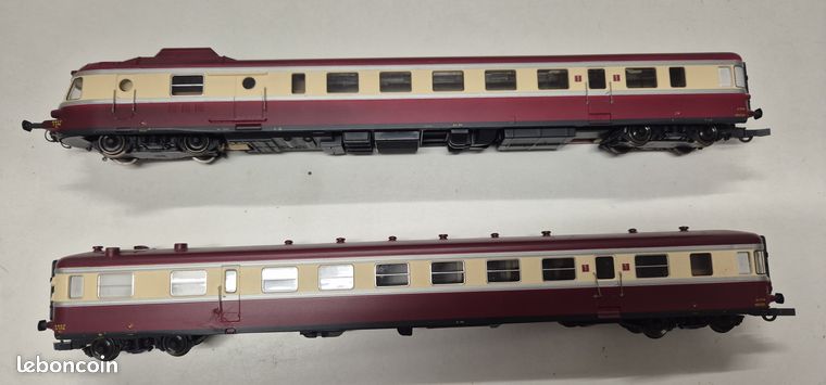 Coffret Roco Autorail RGP X2700 + Remorque TEE 63079 - HO - NEUF