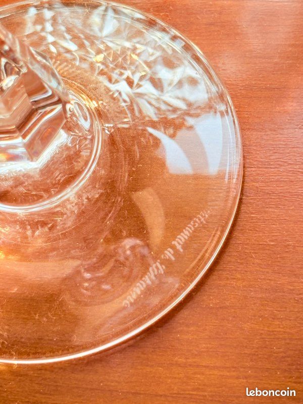 5 flûtes à champagne en Cristal taillé Artisanat de Lorraine (image 10)
