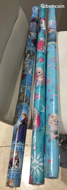 Rouleau papier cadeau la reine des neiges (image 1)