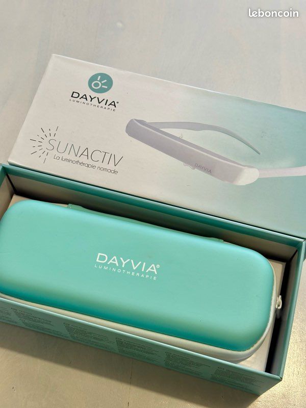 Lunettes De Luminothérapie Dayvia SunActiv 2 - Lampe Blanc - Neuf France Garantie 2 Ans