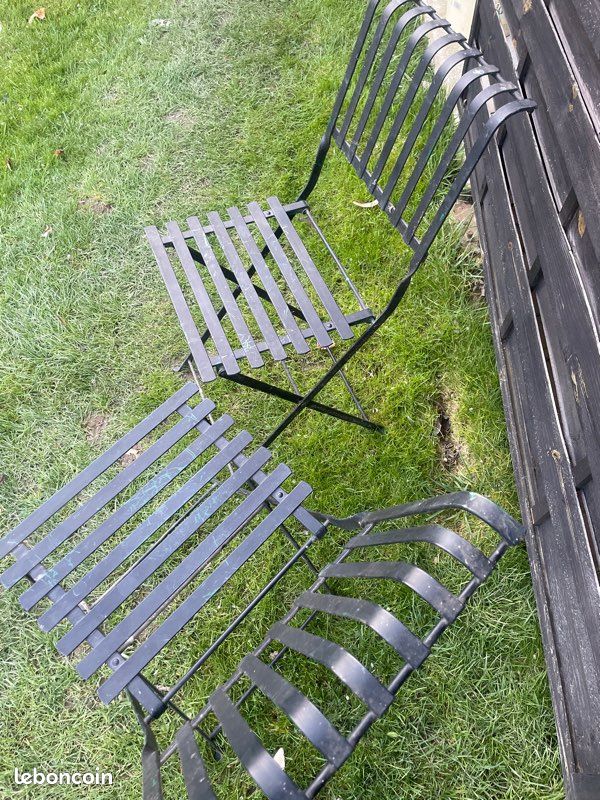 Chaise pliante en acier de jardin ou terasse (image 3)