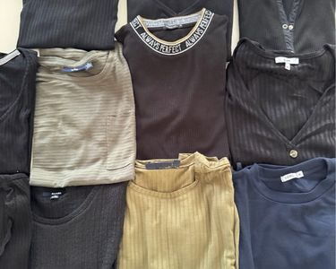 Lot De 8 Vêtements Femme Taille S – Pimkie: Jeans, Pull, Chemise, Tee-shirts (Multicolore)