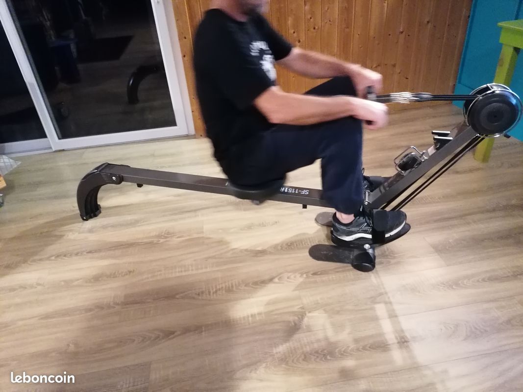 Rameur Skandika Regatta Multisport SF 1150 - Appartement, Pliable, Résistance Magnétique