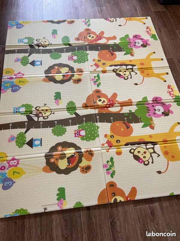 Tapis de jeu pliable réversible bébé neuf (image 7)