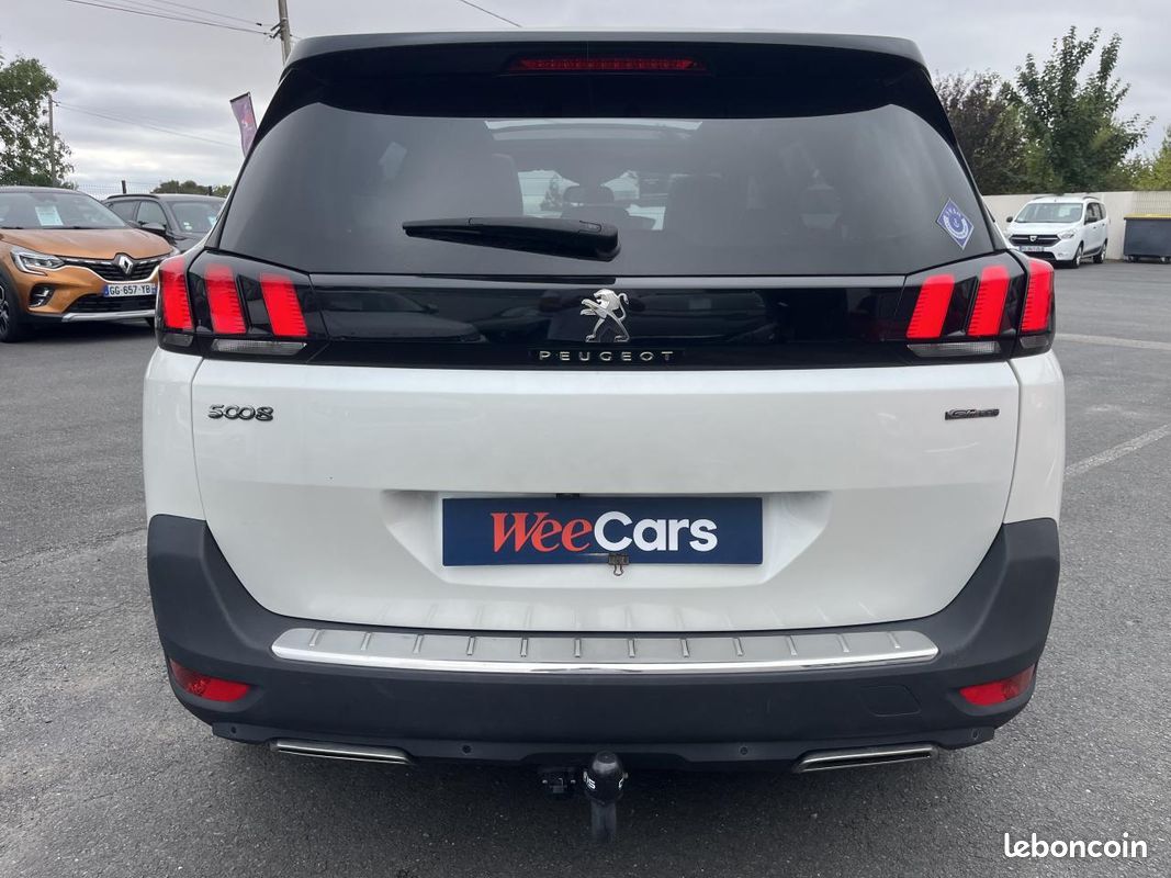 PEUGEOT 5008 1.6 PureTech 180ch S&S GT Line EAT8 - Suivi Peugeot/Sièges cuir électriques/T.O (image 5)