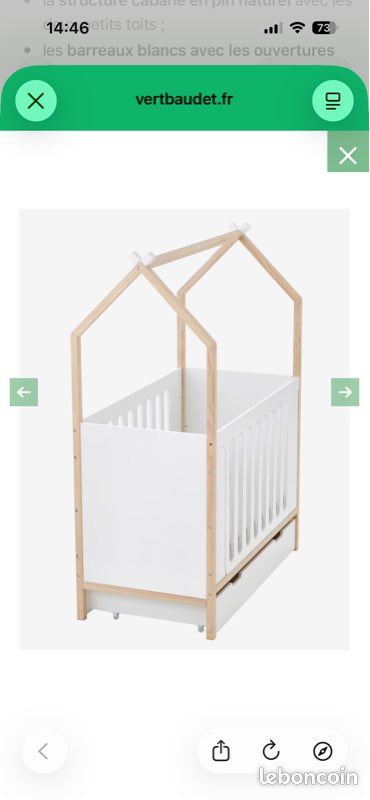 Lit cabane bébé (image 1)