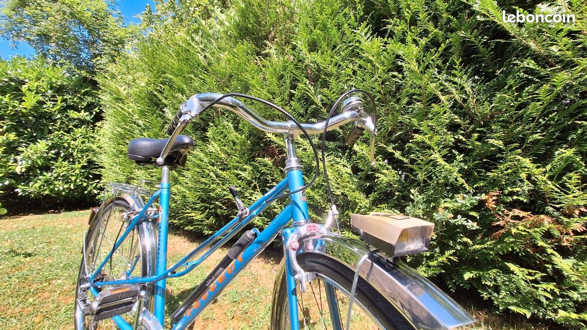 Vélo Ancien Peugeot PX45 Luxe - Cadre Vert, Roues 650b, 5 Vitesses Simplex - Occasion Fonctionnel