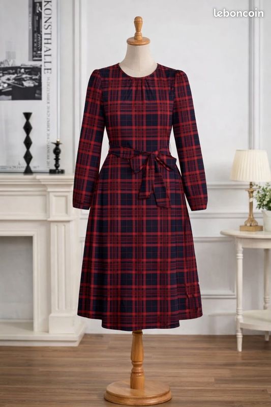 Robe Pull Femme Manches Longues Ava & Viv - Col Rond Côtelé - Taille X - Neuf Avec Étiquettes