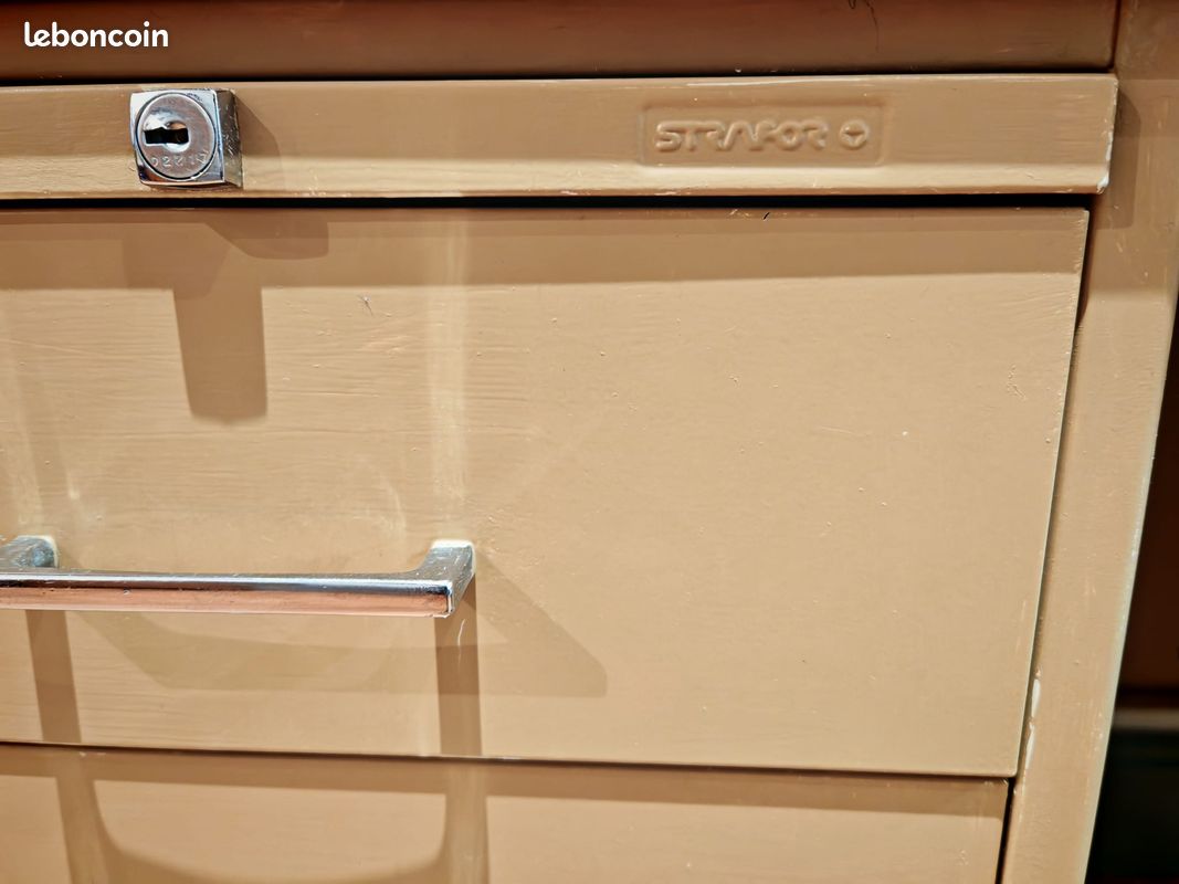 Ensemble vintage bureau métal starfor chaise gavillet (image 4)