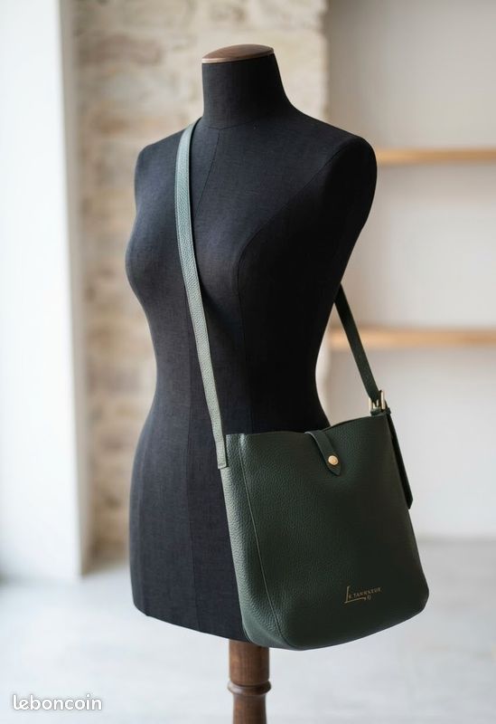 Sac à main en bandoulière vert foncé/ Lamarthe (image 1)