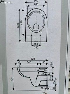 Pack WC suspendu Rimfree exclusivité Richardson NEUF sans bâti support (image 10)