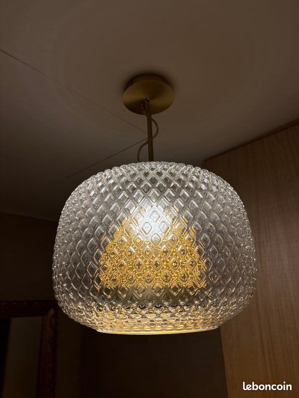 Lampe suspension ampm verre (image 1)