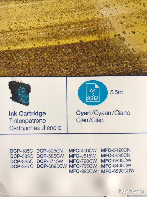 Set De 4 Cartouches D'encre Compatible Brother MFC-5490CN Etc. - Noire, Cyan, Magenta, Jaune