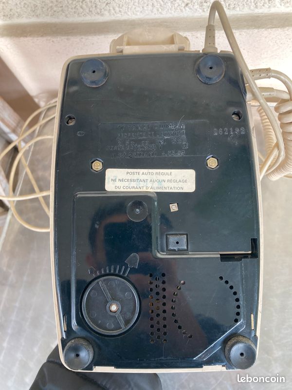 Ancien Téléphone à Cadran Socotel S63 Bleu - France, Année 1983 - Vintage