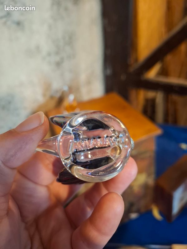 Deux cygnes verre soufflé (image 8)