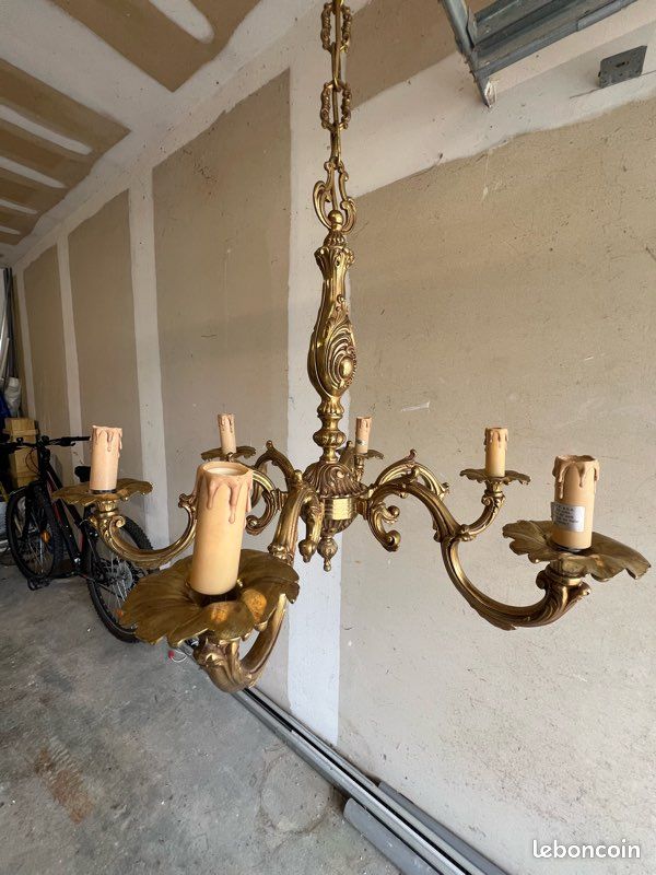 Lustre en bronze véritable (image 3)