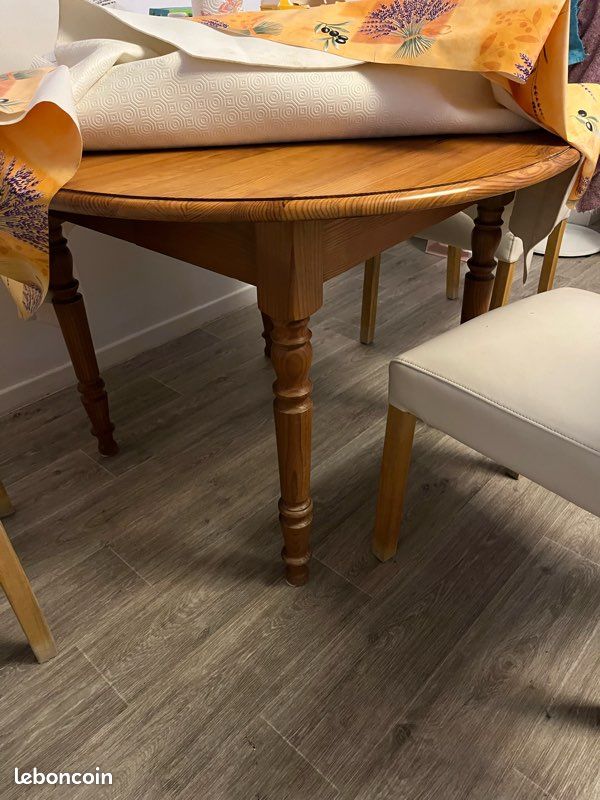 Vends table ronde 110 cm (image 1)