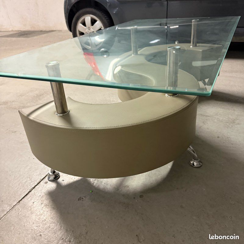 Table basse en verre 1m x 50 x 45 (image 3)