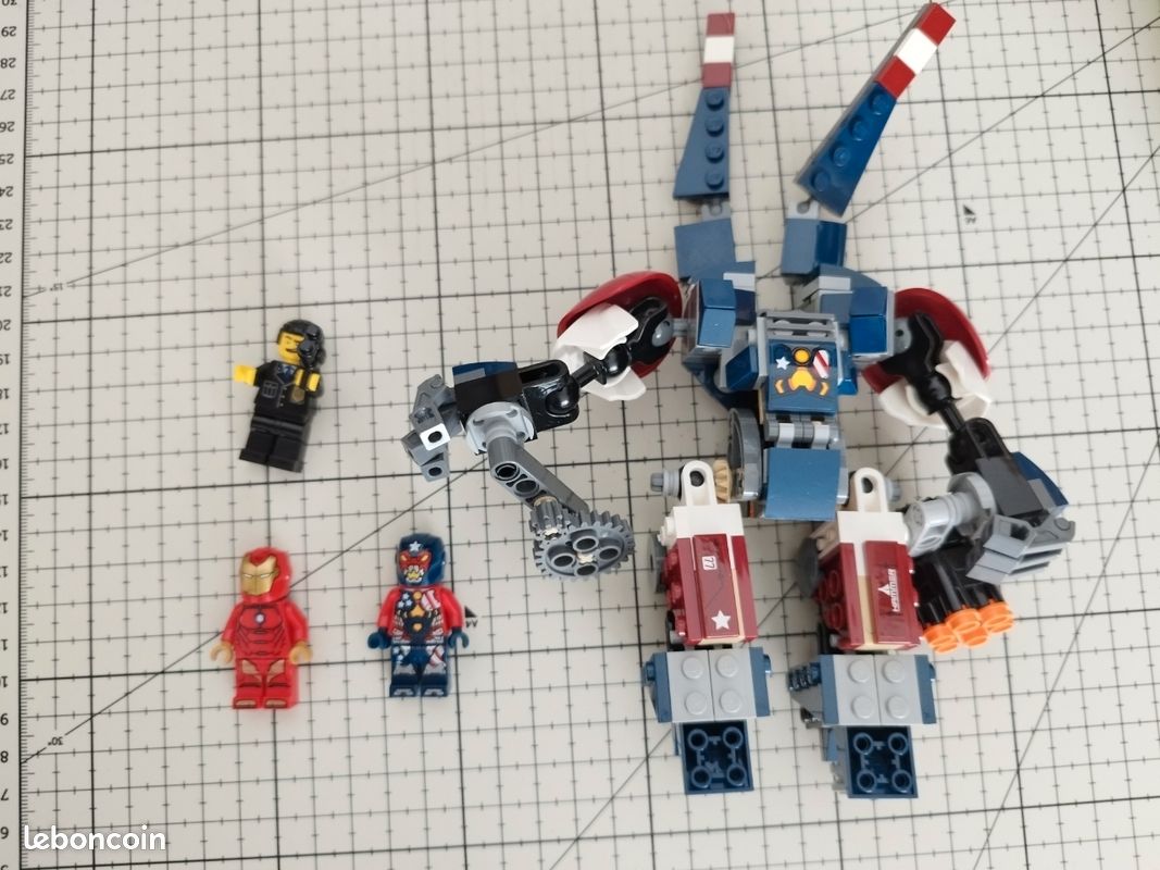 Set Lego 76077 Iron Man L'attaque de Detroit Steel Jeux Jouets