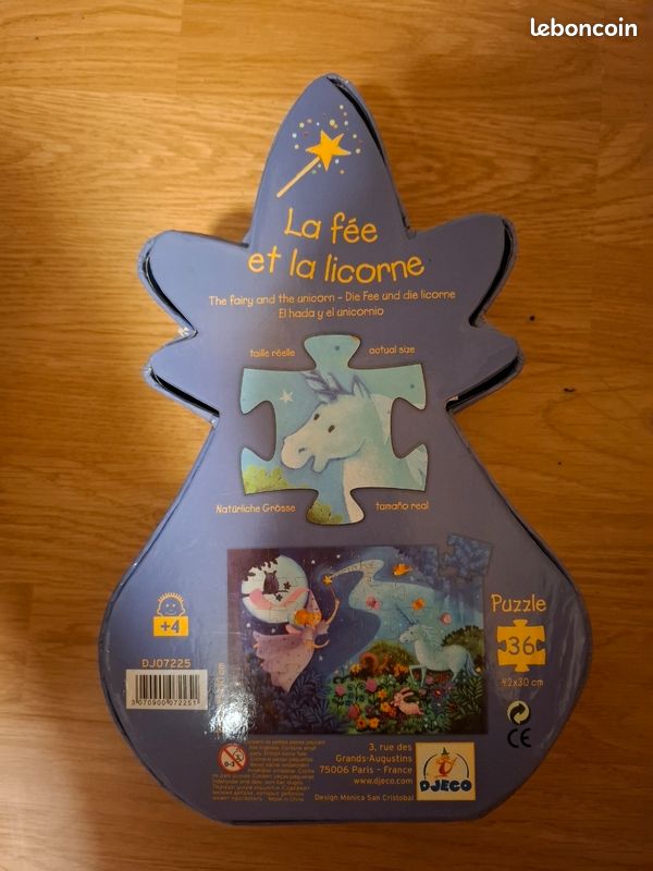 Puzzle fée et licorne 4 ans et + (image 2)