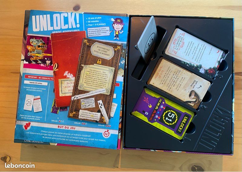 Carte 17/60 Insert Coin Pour Jeu Unlock! Heroic Adventures - Pièce Détachée - Occasion