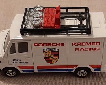 Camionnette Mercedes-Benz 207 D Assistance Porsche - Corgi 1/50 Vintage - Occasion Avec Défauts