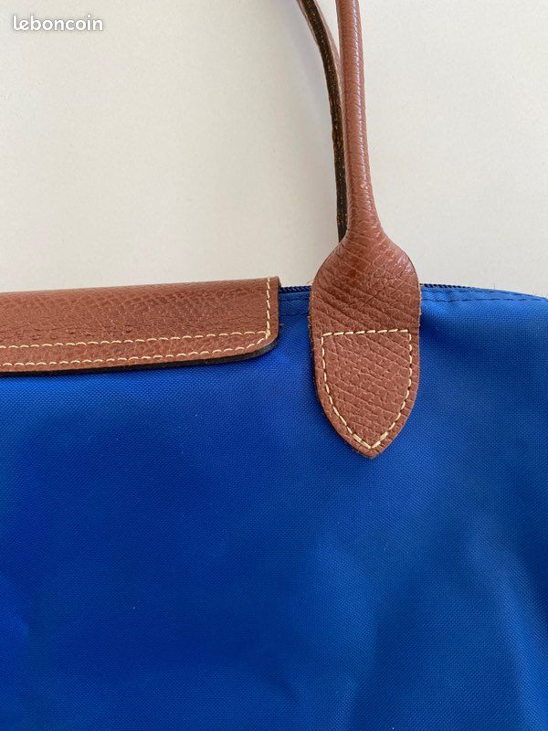 Sac Longchamp Pliage bleu taille S (image 5)