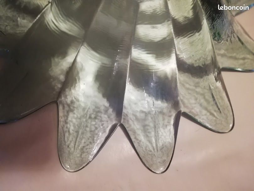Grande coupe verre fleur (image 5)