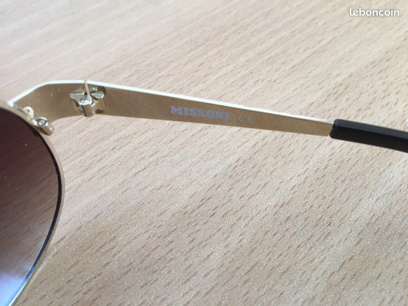 Lunettes de soleil, solaire, style aviateur, Missoni (image 5)
